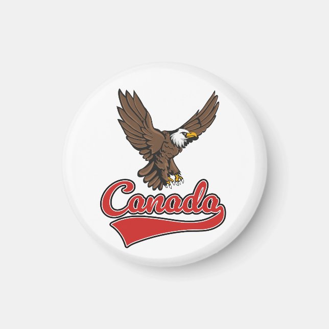 Aimant logo de Voyage Canada (Devant)