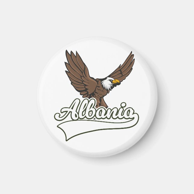 Aimant Logo de voyage en Albanie (Devant)