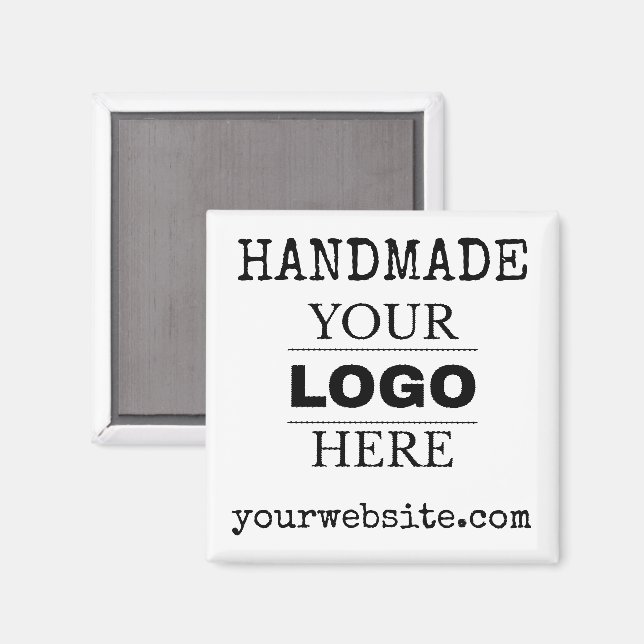 Aimant logo d'entreprise moderne personnalisé (Recto/Verso)