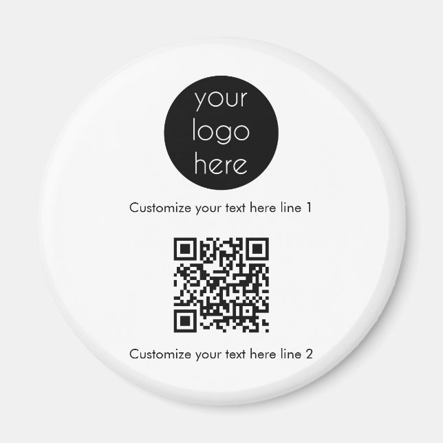 Aimant Logo d'entreprise personnalisé (Devant)