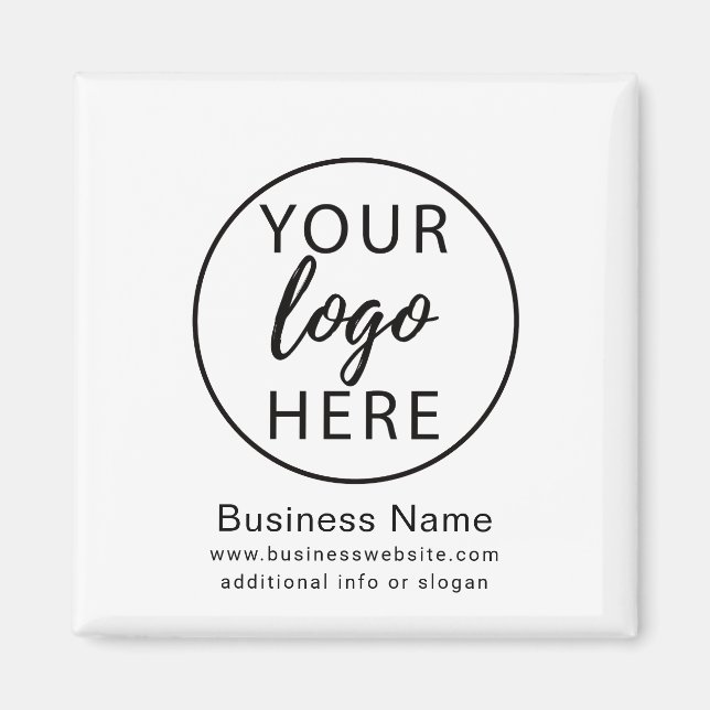 Aimant Logo d'entreprise personnalisé (Devant)