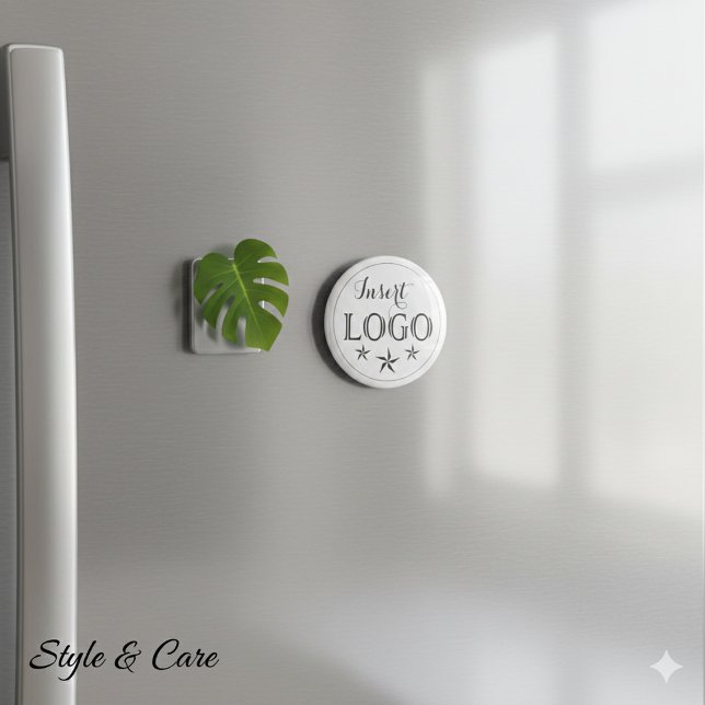 Aimant Logo d'entreprise personnalisé rond (Personalized Business Logo Round Magnet)