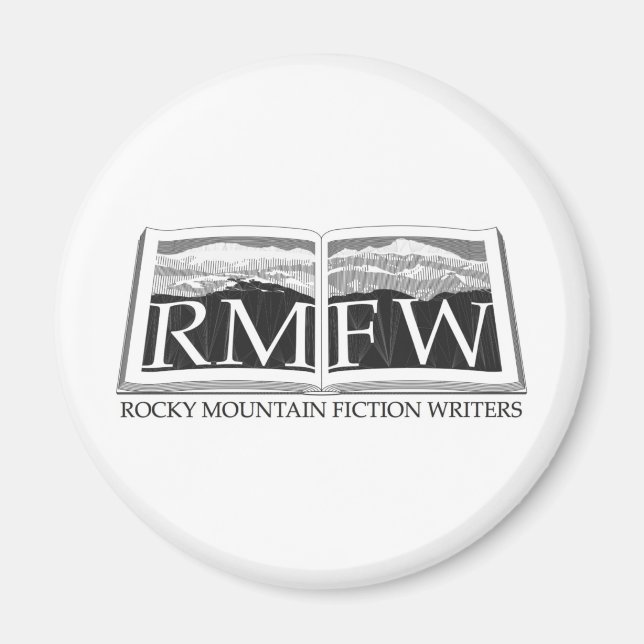 Aimant Logo des écrivains de Rocky Mountain Fiction (Devant)