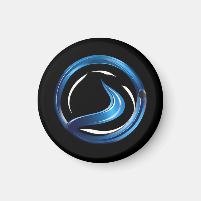 Aimant logo des services de plomberie (Devant)