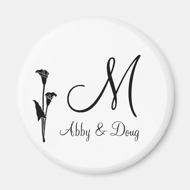 Aimant Logo do-it-yourself Tulip avec monogramme (Devant)