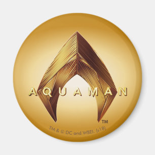 Aimant Logo d'or d'Aquaman Aquaman