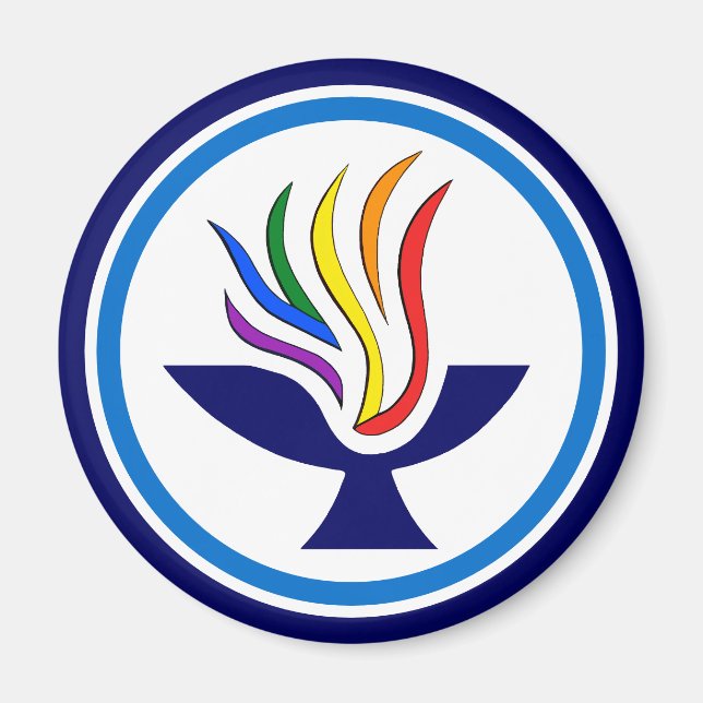 Aimant Logo du Chalice Flamboyant TVUUC (Devant)