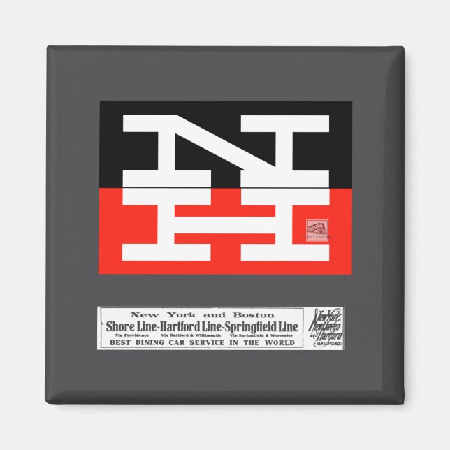 Aimant Logo du chemin de fer de New Haven _1  (Devant)