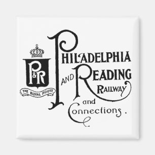 Aimant Logo du chemin de fer Philadelphie et Lecture