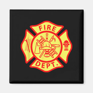Aimant Logo du département des pompiers Symbole uniforme