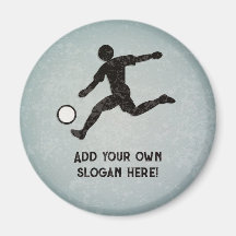Logo du joueur de football - son propre texte pour
