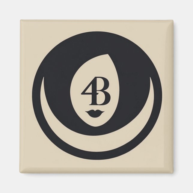 Aimant logo du Mouvement 4B (Devant)