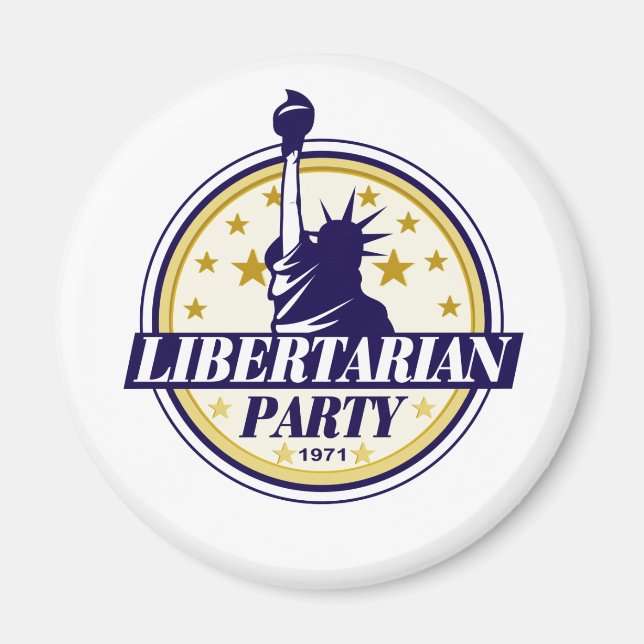 Aimant logo du parti libertaire (Devant)