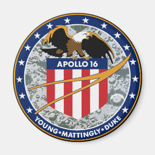 Aimant Logo du patch de mission NASA Apollo 16