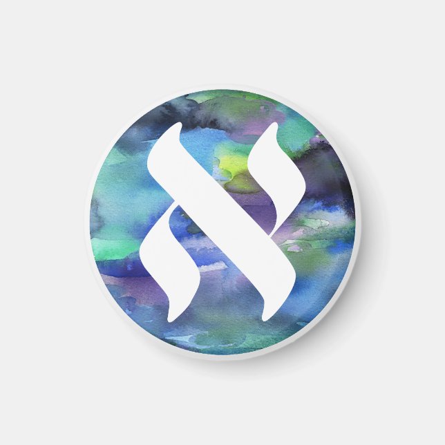 Aimant Logo du projet de langue juive (Devant)