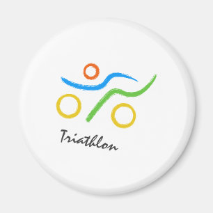Aimant Logo du triathlon