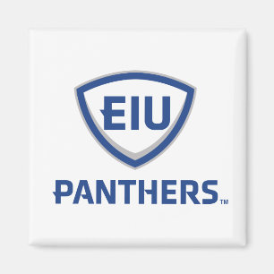 Aimant Logo Eastern Illinois Panthers Shield & Wordmark