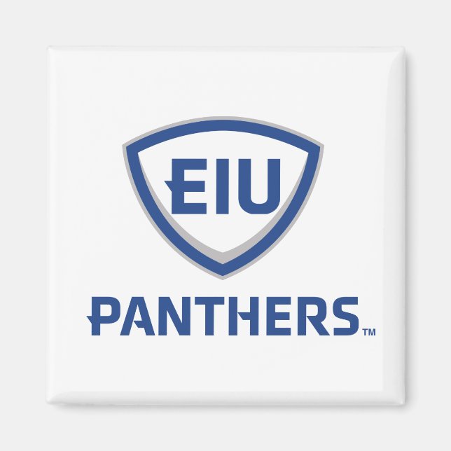 Aimant Logo Eastern Illinois Panthers Shield & Wordmark (Devant)