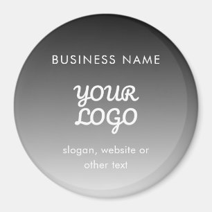 Aimant Logo et texte promotionnels modernes   Couleur mod