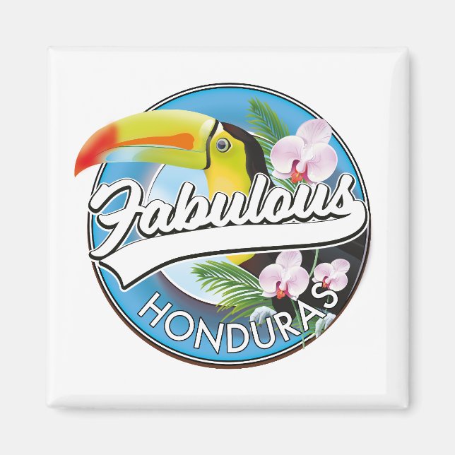 Aimant Logo Explorez le fabuleux Honduras  (Devant)