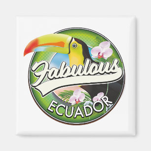Aimant Logo Explorez l'Équateur fabuleux