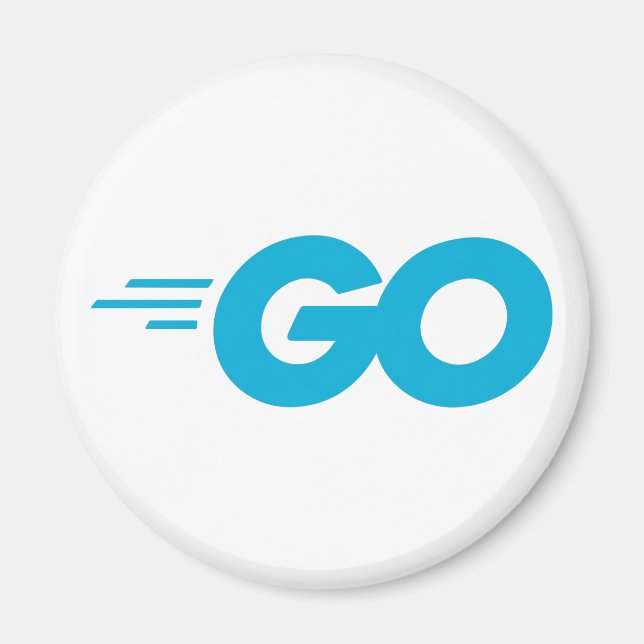 Aimant Logo Golang (Go Programming Language) (Devant)