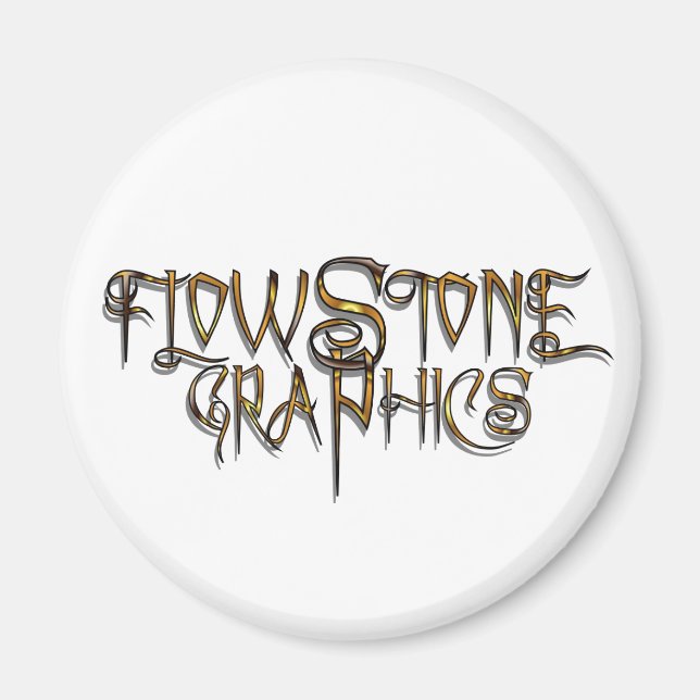 Aimant Logo graphique Flowstone (Devant)
