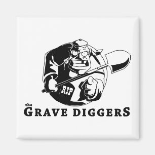 Aimant logo grave de bêcheurs