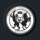 Aimant Logo MI6<br><div class="desc">Le logo de la division britannique du renseignement militaire 6 invité couleur</div>
