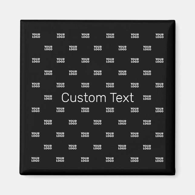 Aimant Logo moderne ou Motif design avec n'importe quelle (Devant)