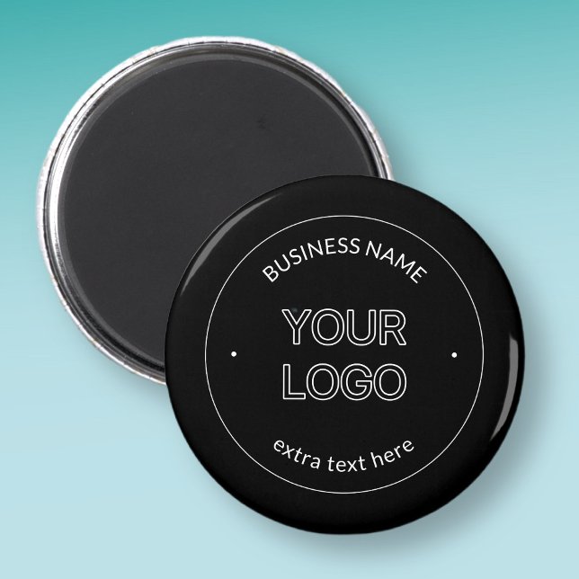 Aimant Logo modifiable et remplacement du nom de l'entrep (Créateur téléchargé)