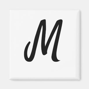 Aimant logo monogramme minimaliste simple personnalisé bo
