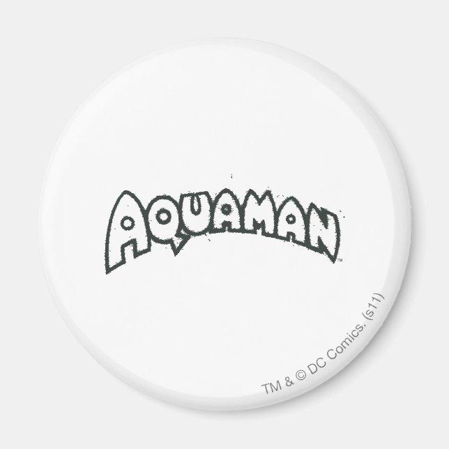 Aimant Logo noir Aquaman Grunge 2 (Devant)