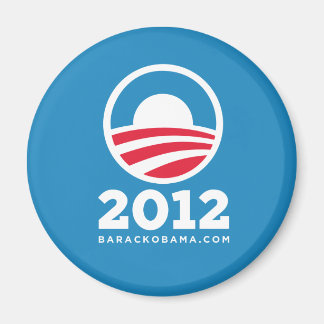 Aimant Logo "O" de Barack Obama 2012 (bleu clair)