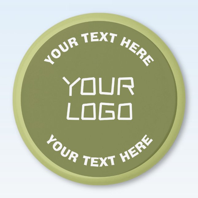 Aimant Logo ou conception téléchargé et texte modifiable  (Créateur téléchargé)