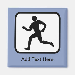 Aimant Logo personnalisable de coureur