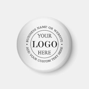 Aimant Logo personnalisé Arrière - plan gris flou