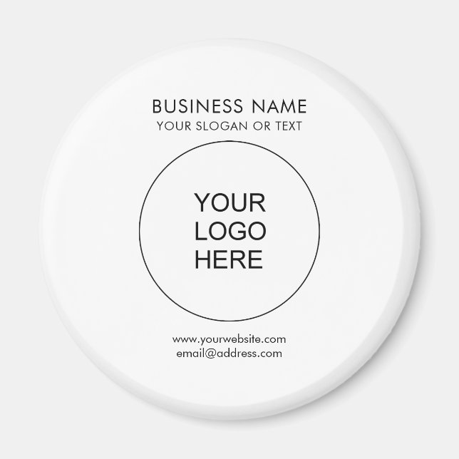 Aimant Logo Personnalisé Entreprise Promotionnel Cercle M (Devant)