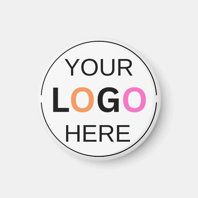 Aimant Logo personnalisé simple cercle (Devant)