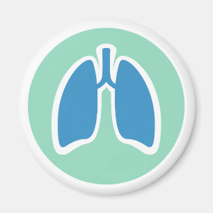 Aimant Logo pulmonaire pulmonologique ou pulmonaire