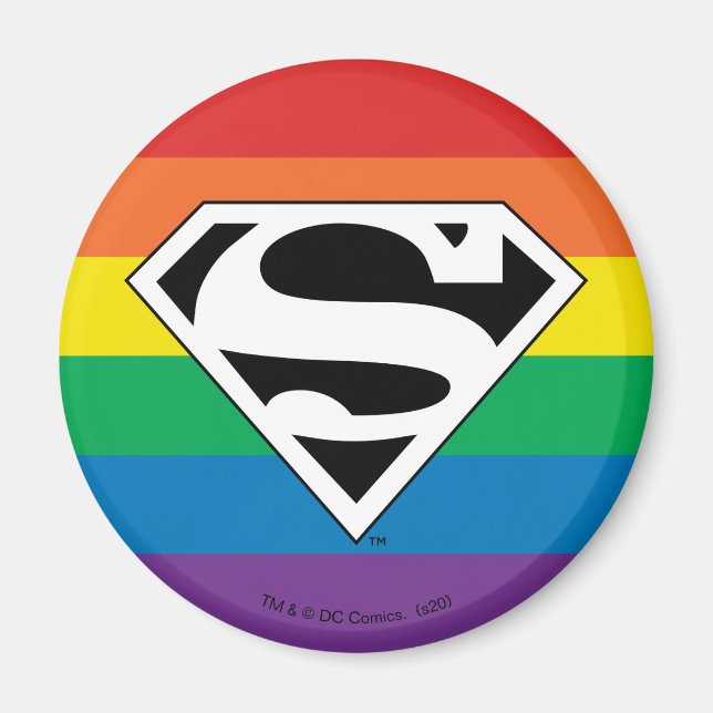 Aimant Logo Rainbow Superman (Devant)