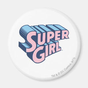 Aimant Logo rose et bleu de Supergirl