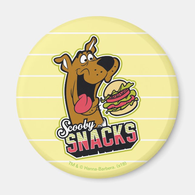 Aimant Logo Scooby-Doo "Scooby Snacks" (Devant)