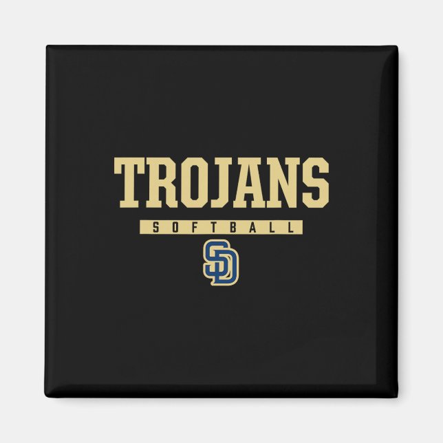 Aimant Logo Soddy-daisy Trojans Softll Hs  (Devant)