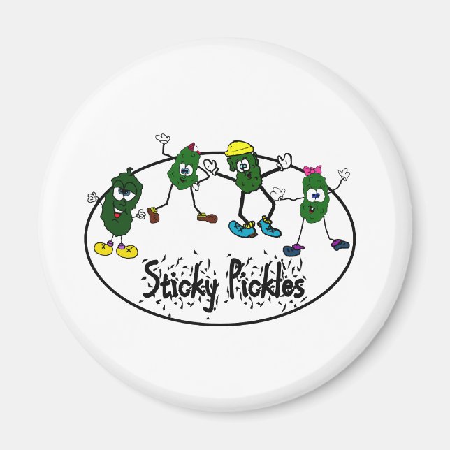 Aimant Logo Sticky Pickle (Devant)