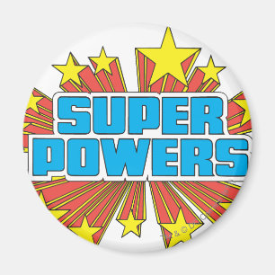 Aimant Logo Super Powers™ bleu