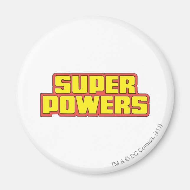 Aimant Logo Super Powers™ Jaune (Devant)