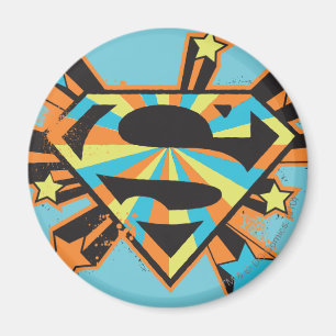 Aimant Logo Supergirl Colorful Stars