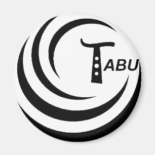 Aimant Logo Tabu T Grande couleur noire