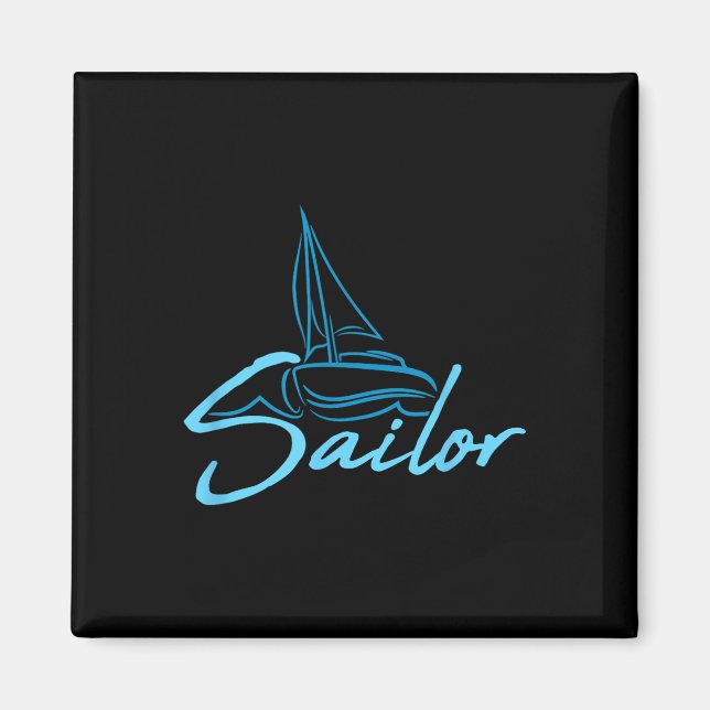 Aimant Logo Texte Marin Équipage Fun Navire Bateau Symbol (Devant)